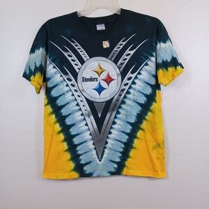 New Pittsburgh Steelers Men's Vintage M Medium V Tie Dye 2 -Sided Premium